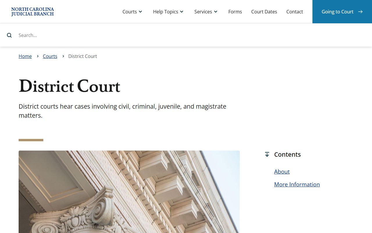 Rockingham County court dockets North Carolina District Court overview